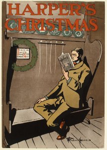Man in Brown Suit Seated on a Bench, Christmas Harper