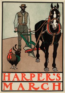 Man with Horse Plow, March Harper
