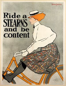 Ride a Stearns and be Content, c. 1896 by Edward Penfield