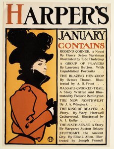 Woman in Brown with Black Hat, January Harper