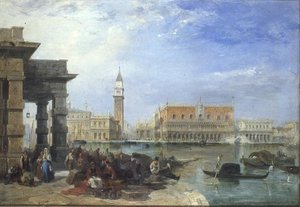 View from the Dogana, Venice, looking towards the Piazzetta and the Doge