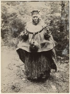A Kwakiutl Head Hunter Dressed for a Kominaka Dance by Edward S. Curtis