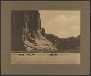 [Canyon de Chelley - Navajo] by Edward S. Curtis