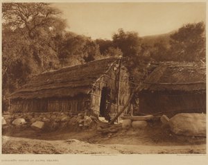 Diegueño House at Santa Ysabel by Edward S. Curtis