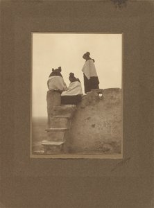 [Hopi, Watching the Dancers] by Edward S. Curtis