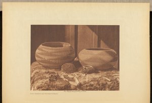 Pomo Baskets and Magnesite Beads by Edward S. Curtis