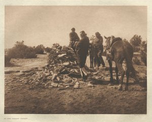 At the Shrine-Navaho (Portfolio I, Plate 30) by Edward S. Curtis