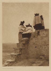 Watching the Dancers by Edward S. Curtis