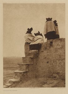 Watching the Dancers by Edward S. Curtis