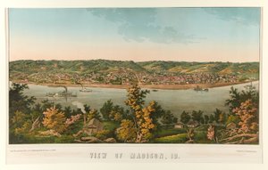 View of Madison, Indiana by Edward Sachse