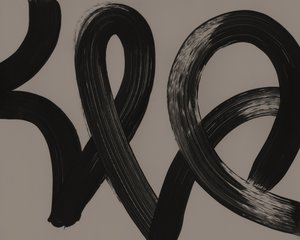 Dynamic Black Strokes by Edward Selkirk