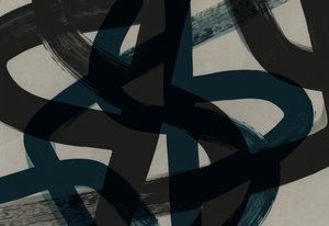 Intertwined Blue Strokes by Edward Selkirk