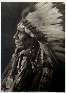 Portrait of Indian Chief by Edward Sheriff Curtis