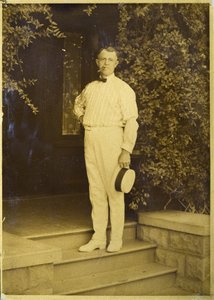 My Father E. Curtis, Inventor of Gold Tone Process, at Our Home in Seattle, Washington by Edward Sheriff Curtis