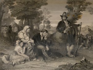 Contadina Family Prisoners with Banditti by Edward Smith