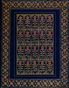 Bookbinding in Blue Morocco with Inlay and Gold Tooling, 1914 by Edward Sullivan