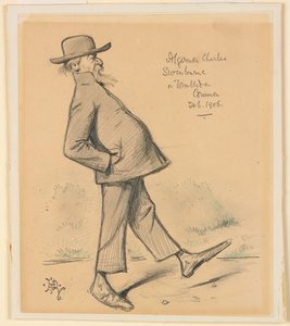 Algernon Charles Swinburne on Wimbledon Common by Edward Tennyson Reed