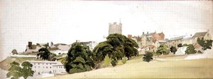 A View of Richmond Castle, Yorkshire, c.1860 by Edward W. Robinson