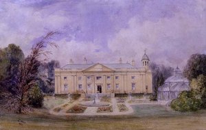 A Classical Country House with Formal Garden and Conservatory