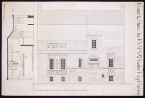 Design for House and Studio for J.A.M. Whistler Esq, Chelsea by Edward William Godwin