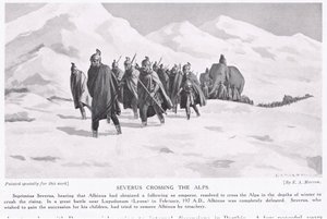 Severus Crossing the Alps by Edwin A. Morrow