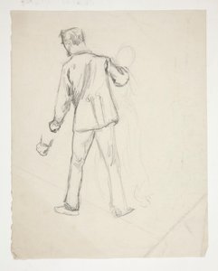A Male and a Female Figure by Edwin Austin Abbey