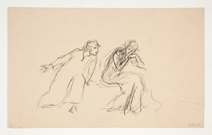 Angelo and Isabella - Act II, Scene IV, Measure for Measure by Edwin Austin Abbey