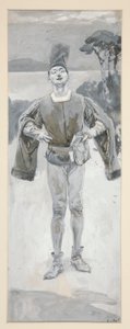 Autolycus, Illustration to Ballads and Ballad Music Illustrating Shakespeare by Edwin Austin Abbey