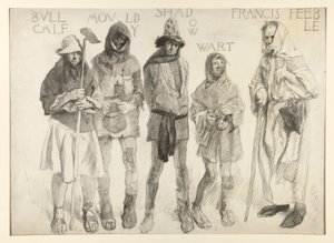 Before Justice Shallow by Edwin Austin Abbey