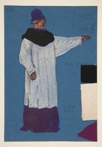 Bishop of Carlisle, costume sketch for Henry Irving by Edwin Austin Abbey