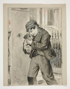 Boy with Puppy