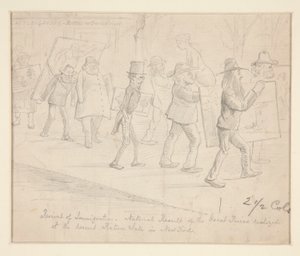 Cartoon by Edwin Austin Abbey