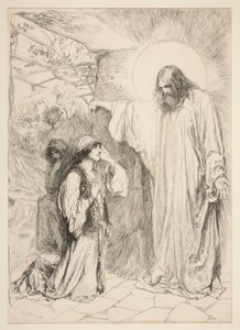 Christ and Mary Magdalene by Edwin Austin Abbey