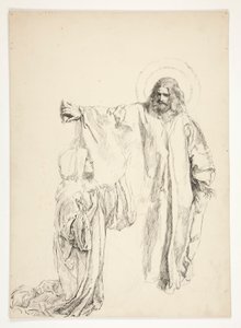 Christ and Mary Magdalene by Edwin Austin Abbey