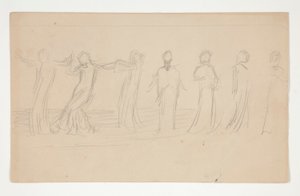Composition study by Edwin Austin Abbey