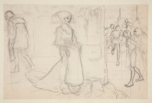 Composition Study for the Painting Faust and Margaret