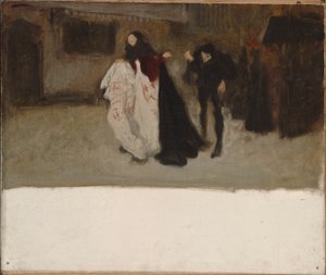 Compositional Study, for Richard, Duke of Gloucester, and the Lady Anne by Edwin Austin Abbey