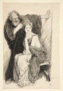 Cressida and her uncle, from Troilus and Cressida by Edwin Austin Abbey