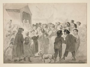 Crowd Scene by Edwin Austin Abbey