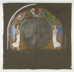 Design for Window Decoration for State Capitol Building in Harrisburg, Pennsylvania, 1902-1911 by Edwin Austin Abbey