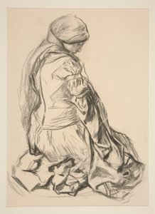 Drapery Study by Edwin Austin Abbey