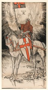 Drawing for the Poster Publicizing the Exhibition for and Publication of the Book of Abbey by Edwin Austin Abbey