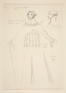 Duke of York, costume sketch for Henry Irving