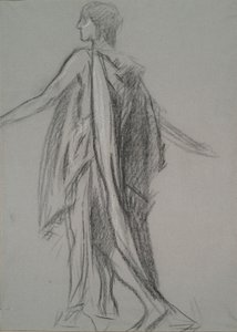 Early Figure Study by Edwin Austin Abbey