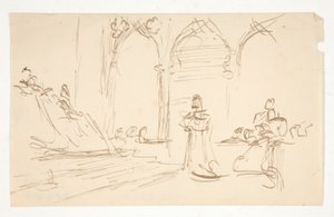 Early Study for by Edwin Austin Abbey