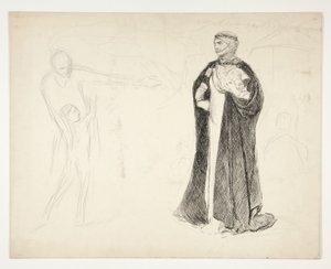 Early Study for King John by Edwin Austin Abbey