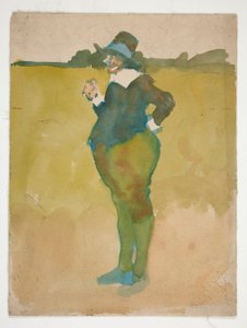 Fat Man in Landscape