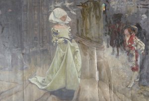 Figure Study, Possibly for Margaret and Faust by Edwin Austin Abbey