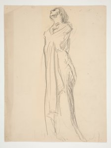 Figure Study for by Edwin Austin Abbey