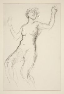Figure study by Edwin Austin Abbey